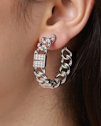 New Arrival Lock and Chain Hoop