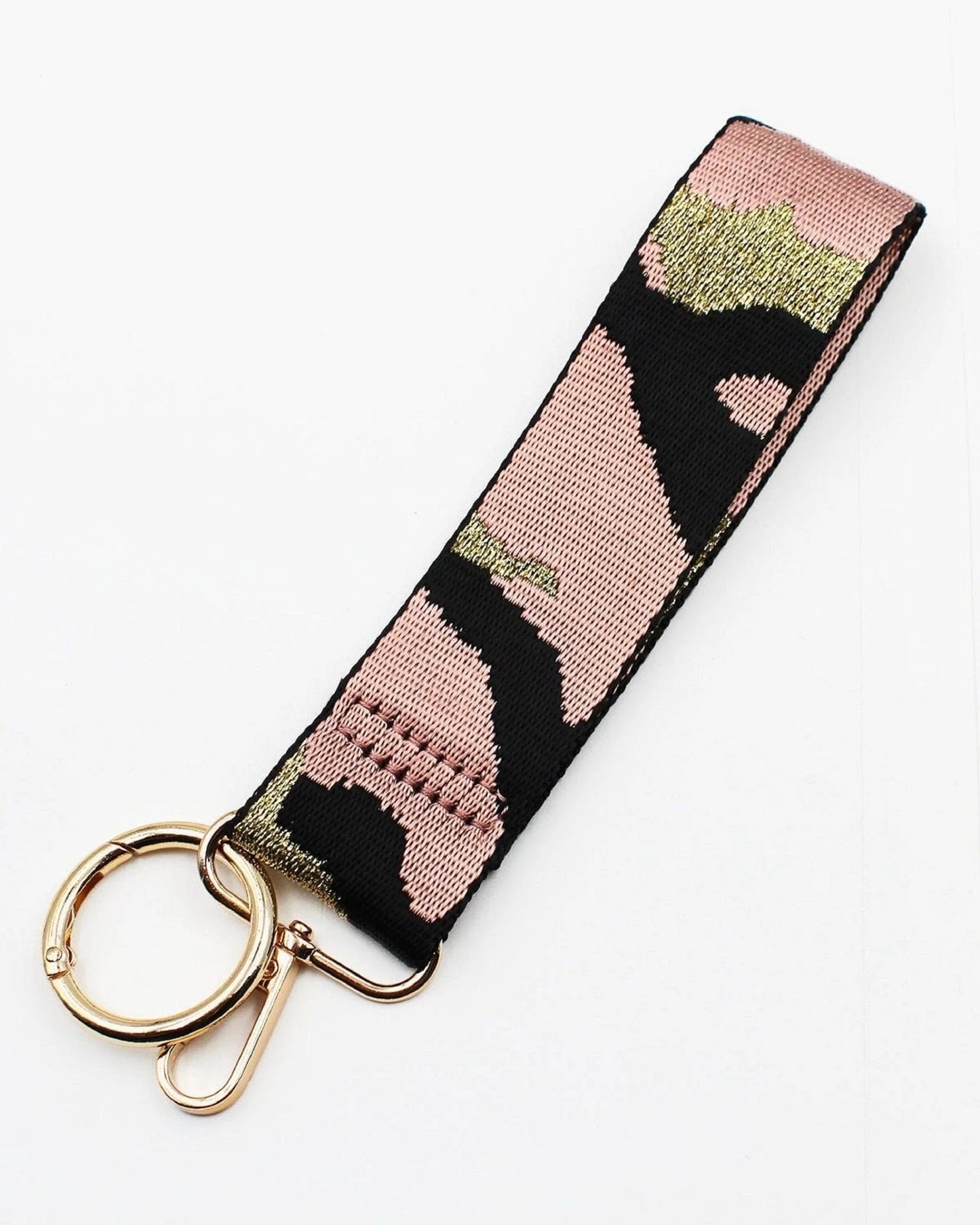 Shimmer Camo Keychain Wristlet