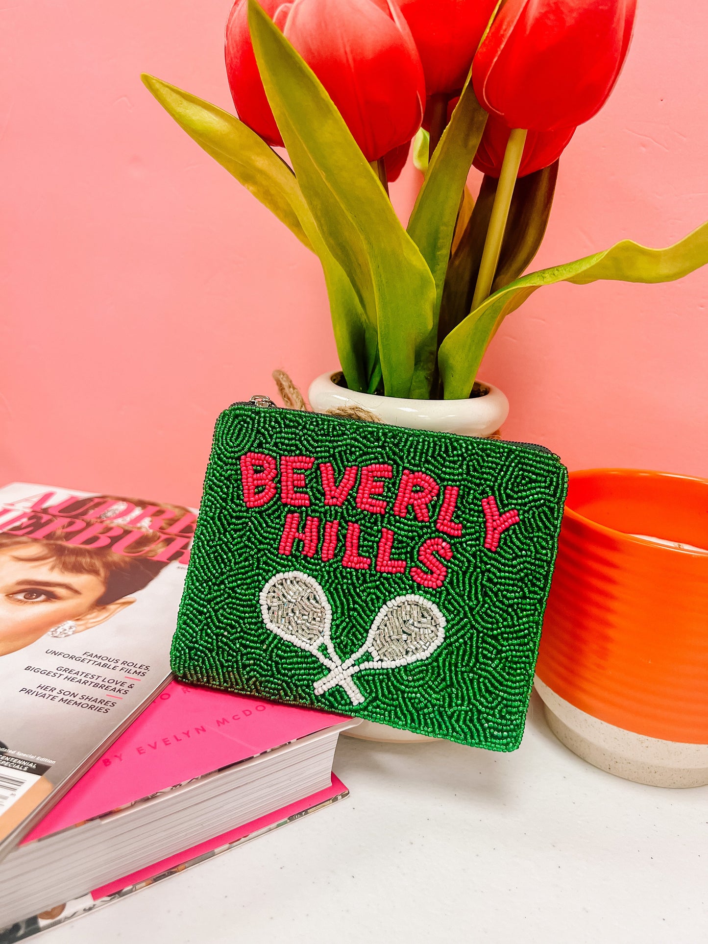 Beverly Hills Beaded Coin Purse