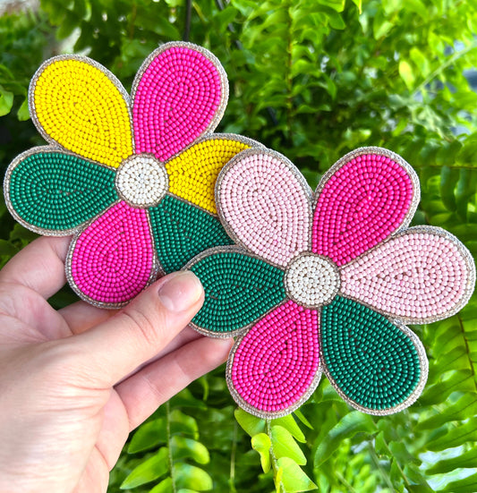 Flower Beaded Coasters