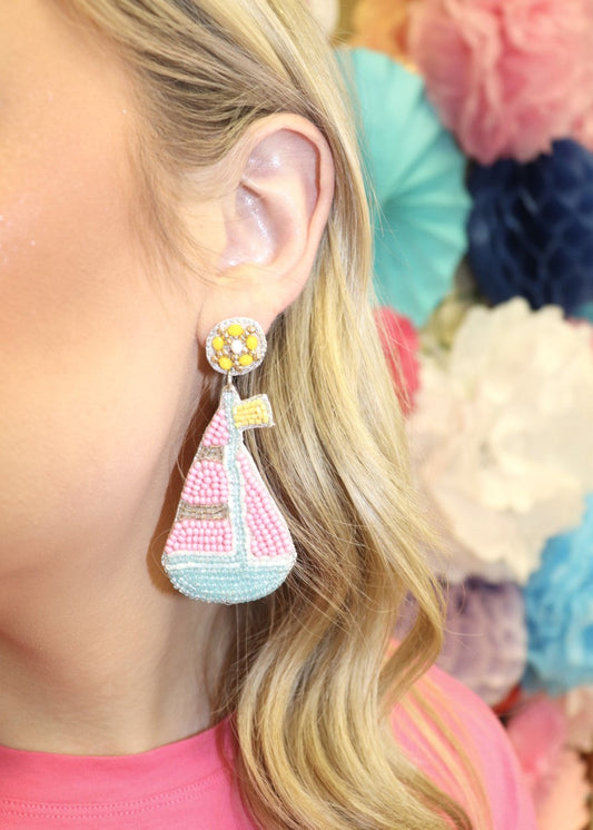 Colorblock Sailboat Earrings